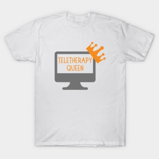 Funny Teletherapy Design for Virtual Therapists T-Shirt